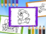 Carte de colorat cu desene animate