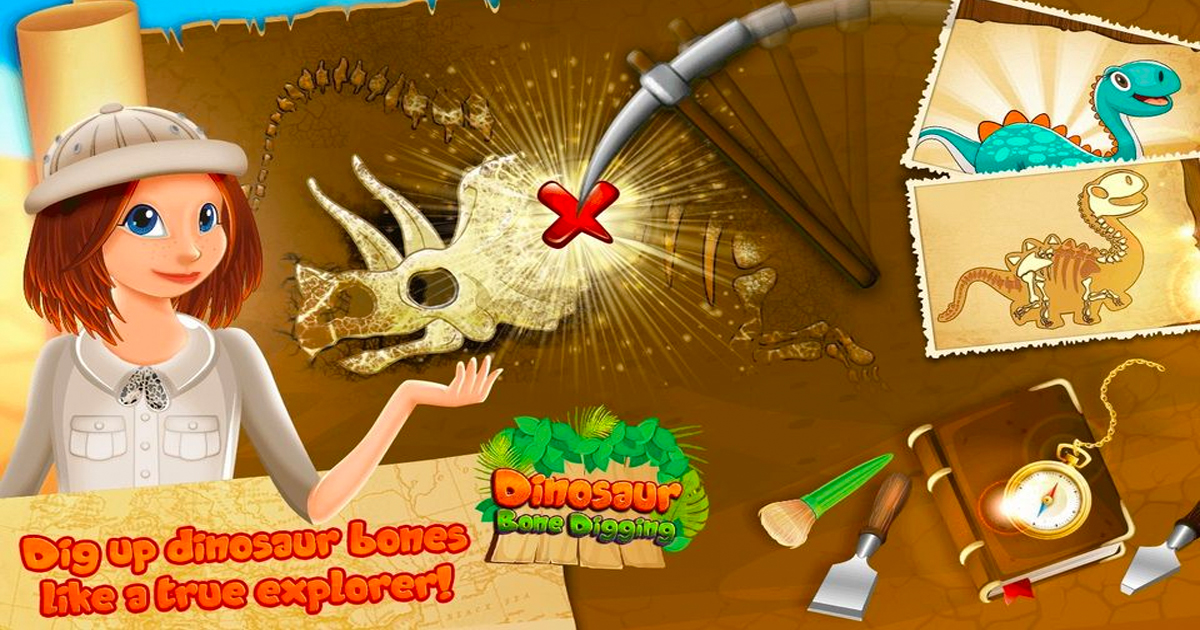 Imaginea Săpătura de oase de dinazaur