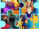 Puzzle-uri de Halloween cu Casa Vrăjitoarei