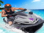 Casdorii cu barca cu motor Jetsky Water Racing